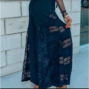 Boho Black Lace Pants